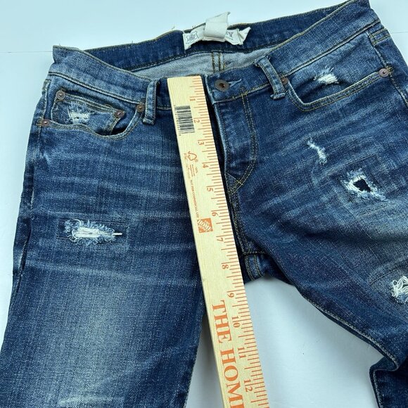 Ralph Lauren Rugby Skinny Distressed Blue Jeans Size 28x31 - Picture 16 of 16